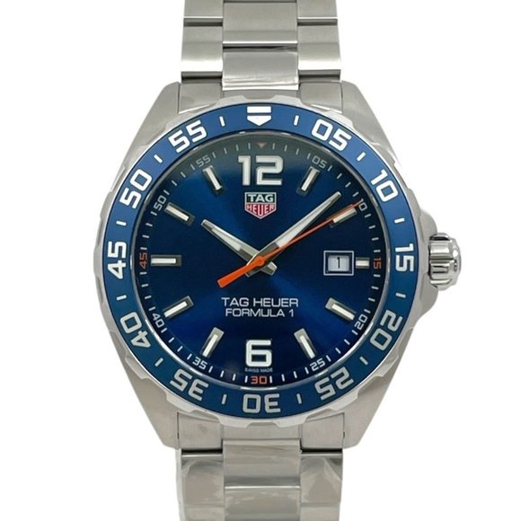 TAG HEUER Formula 1 WAZ1010.BA0842 Men's Stainless Steel Quartz Watch, Blue - Picture 1 of 11